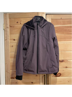 Women's FREE COUNTRY Purple & Black Softshell Jacket Plus Size XXL